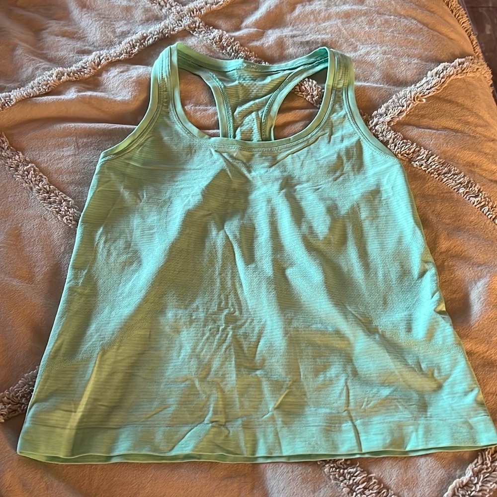 Lululemon light green tank top